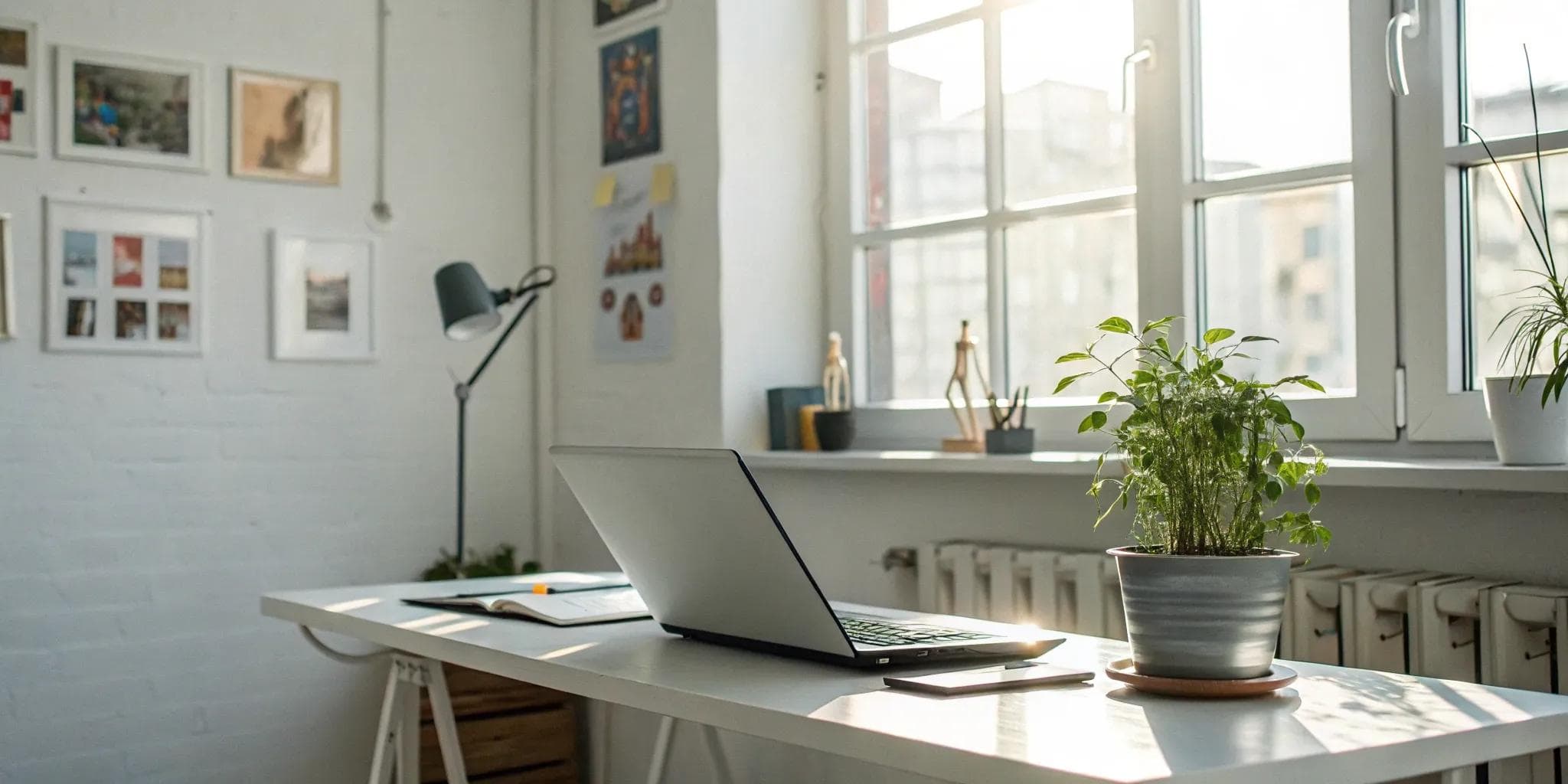 A modern desk with a laptop open to apply for quick working capital.